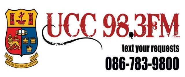 "UCC 98.3 FM" header graphic. Includes the words "text your request 086-783-9800"